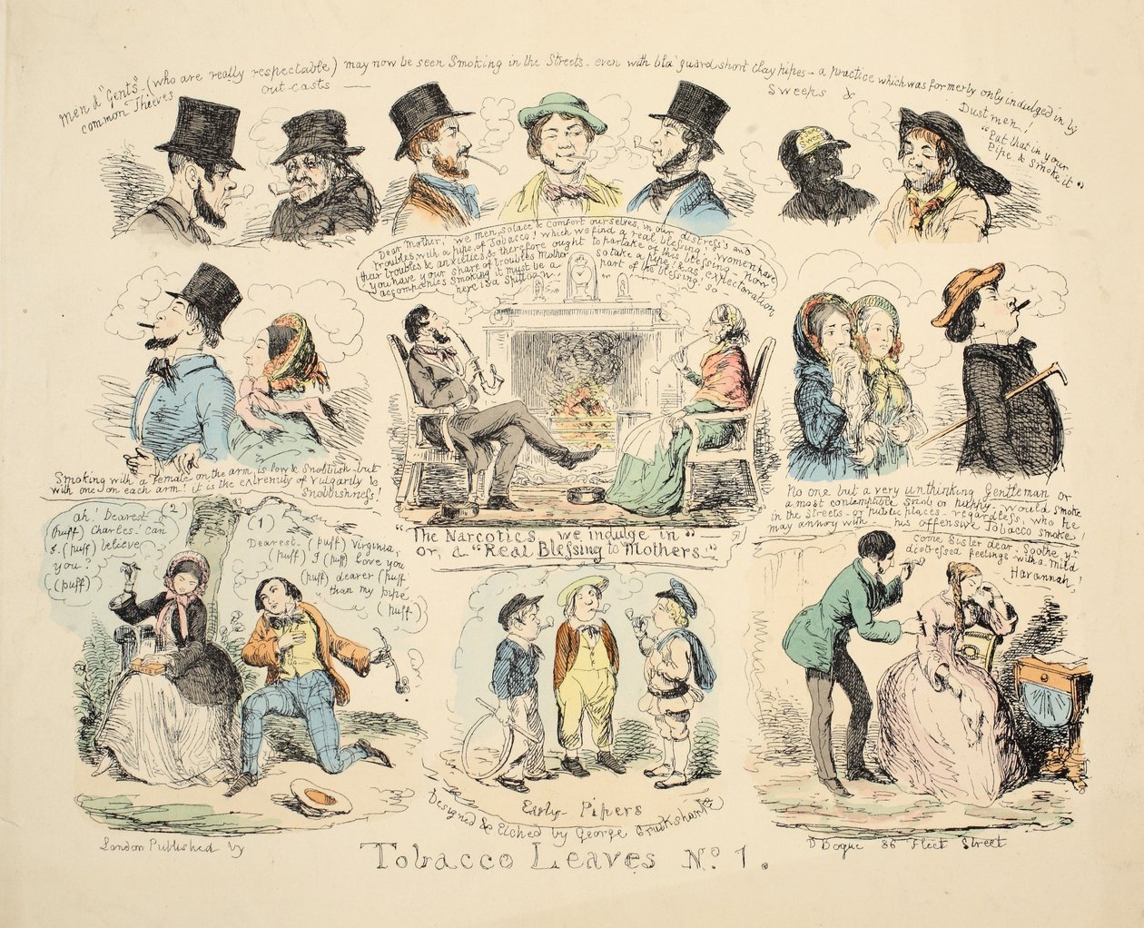 Feuilles de tabac n° 1 - George Cruikshank