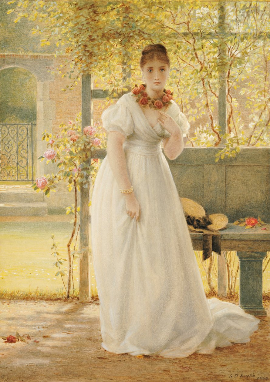 Dans le jardin clos, 1869 - George Dunlop Leslie