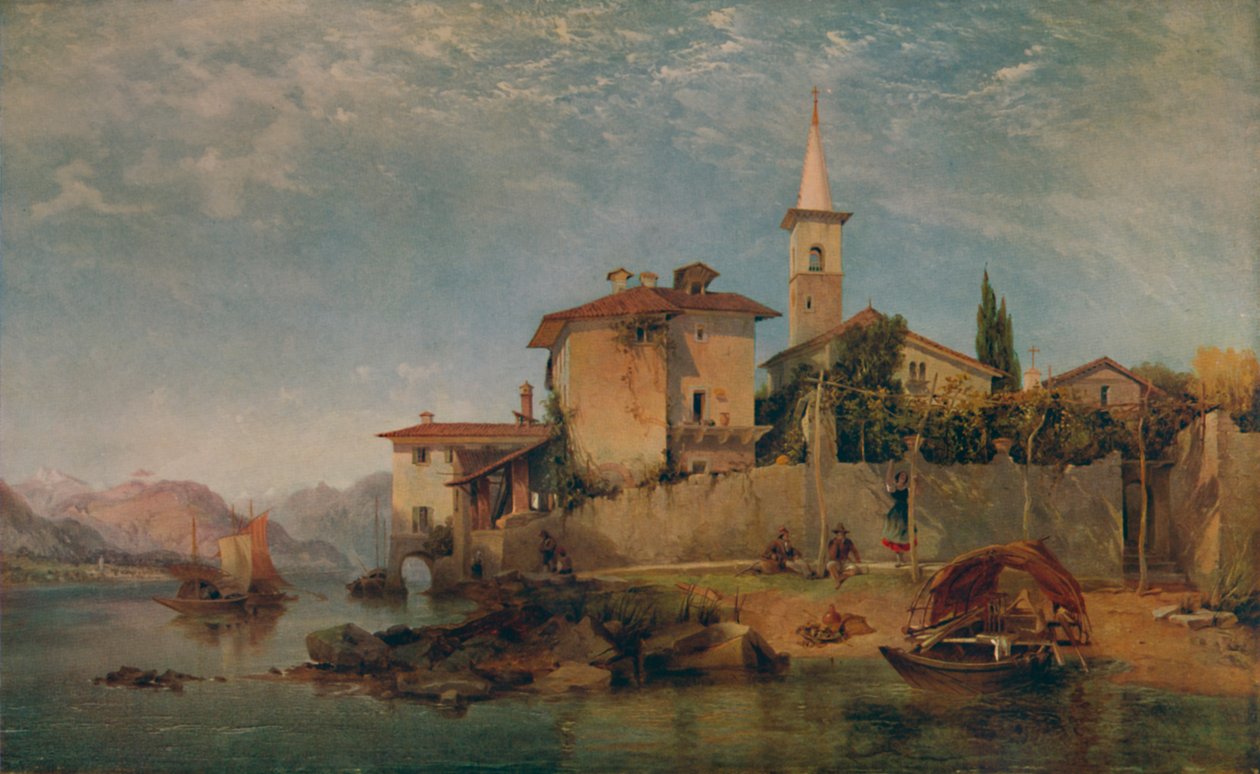 Scène de lac italien, 1853, 1935 - George Edwards Hering