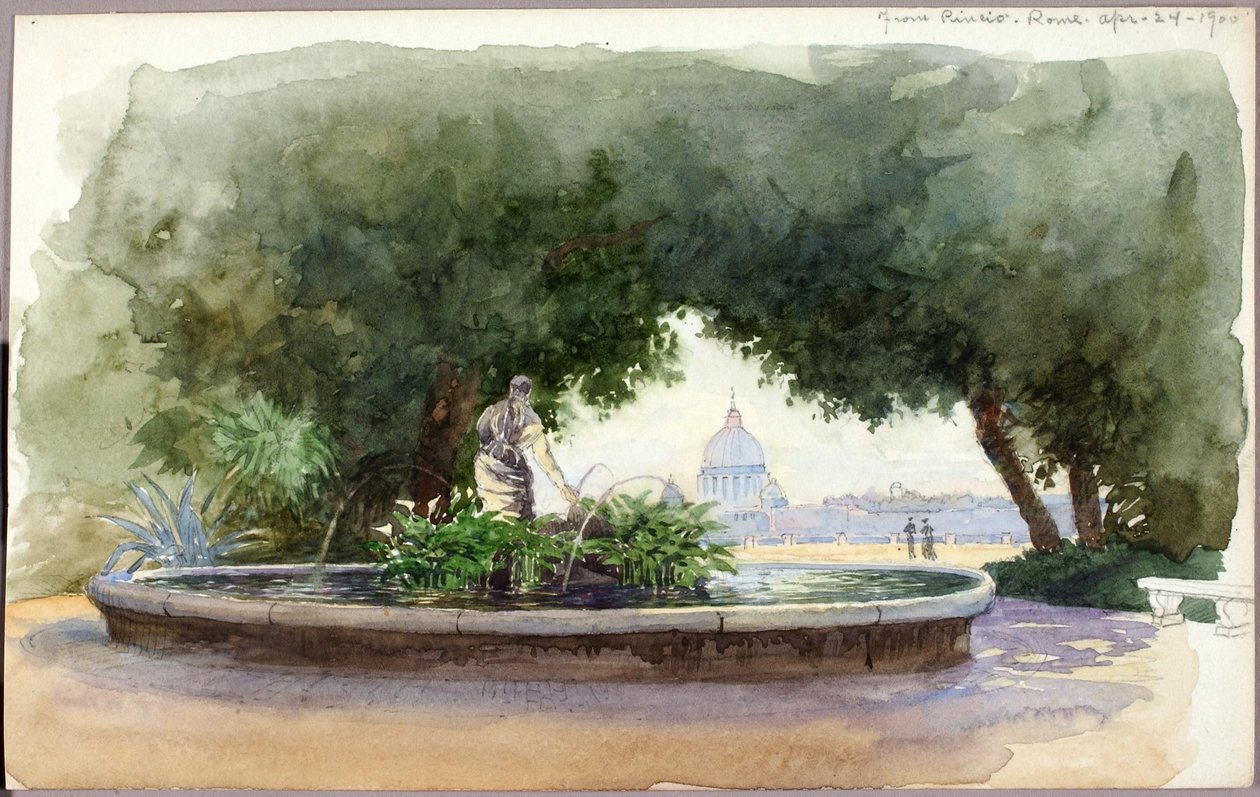 Depuis le Pincio, Rome - George Elbert Burr