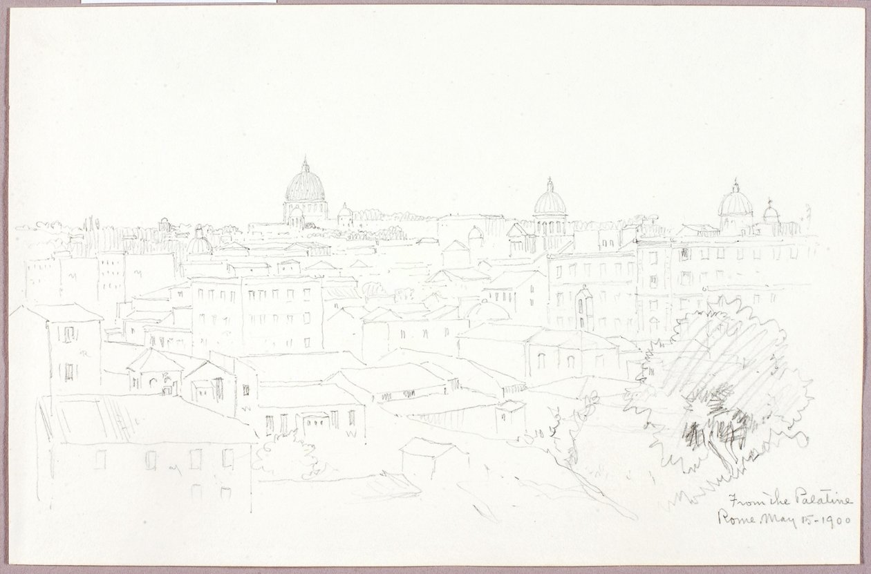 Depuis le Palatin, Rome - George Elbert Burr