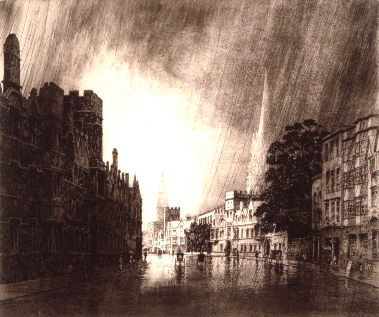 High Street, Oxford - George Elbert Burr
