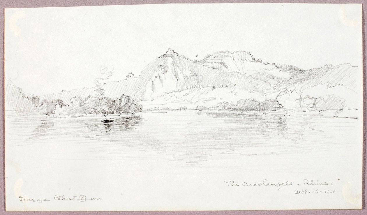 The Drachenfels, Rhine - George Elbert Burr
