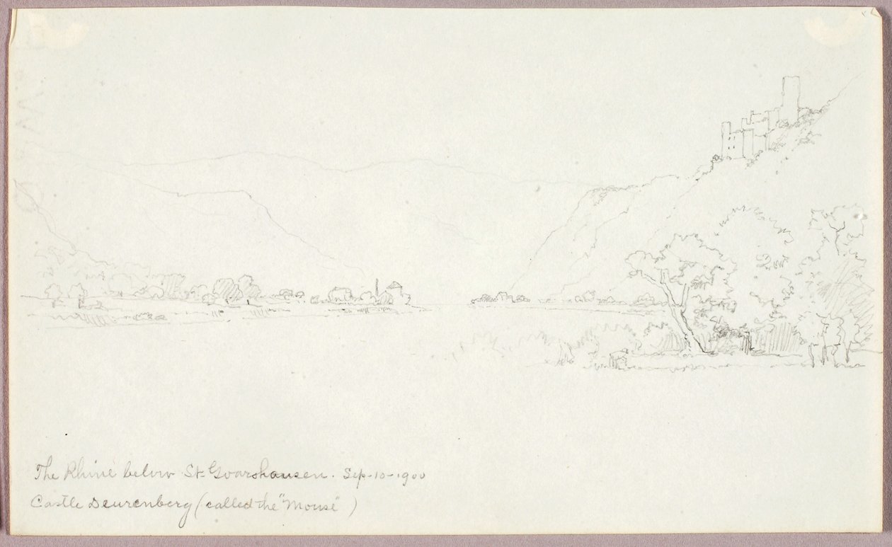 Le Rhin en aval de St. Goarshausen - George Elbert Burr