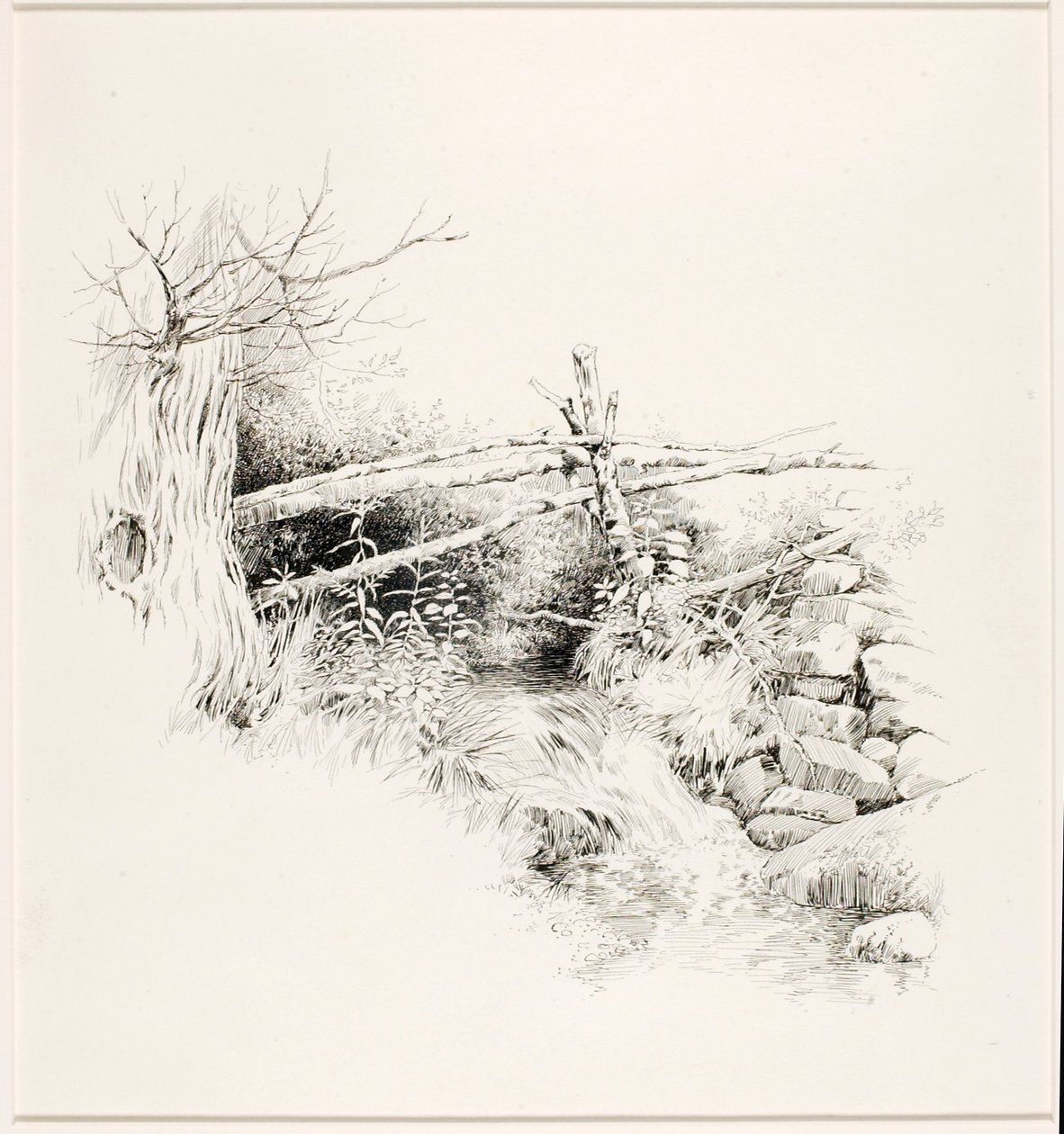Sans titre (Woodland Stream) - George Elbert Burr