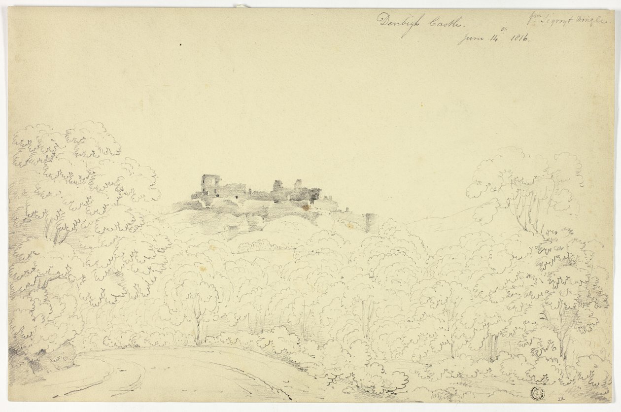 Château de Denbigh depuis Segroyt Dingle - George Fennel Robson