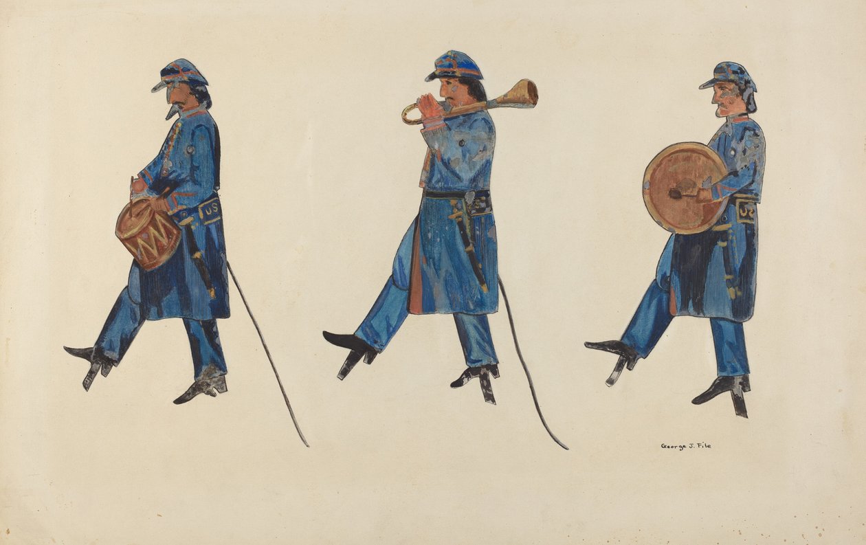 Soldats de la guerre civile - George File