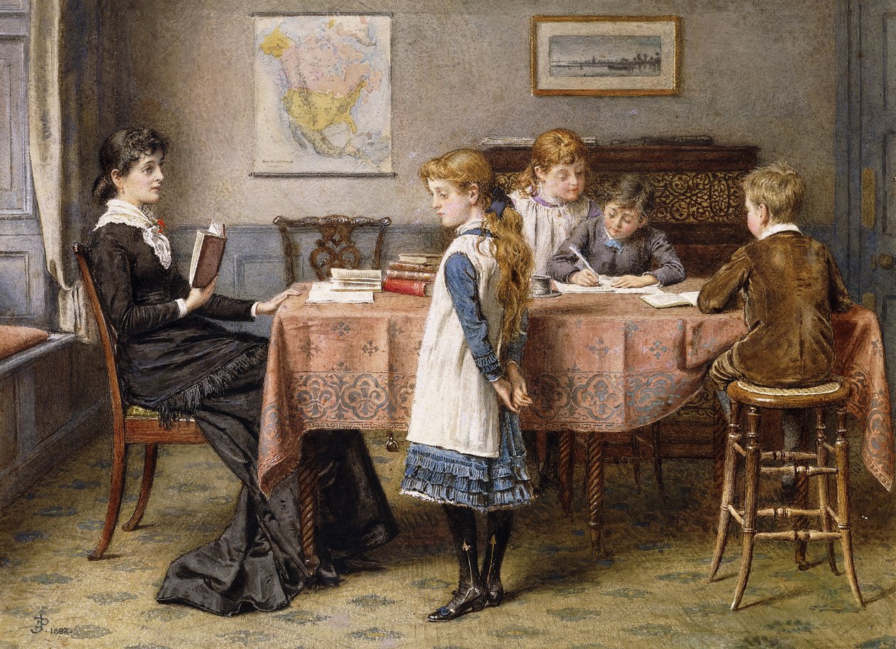 La leçon - George Goodwin Kilburne