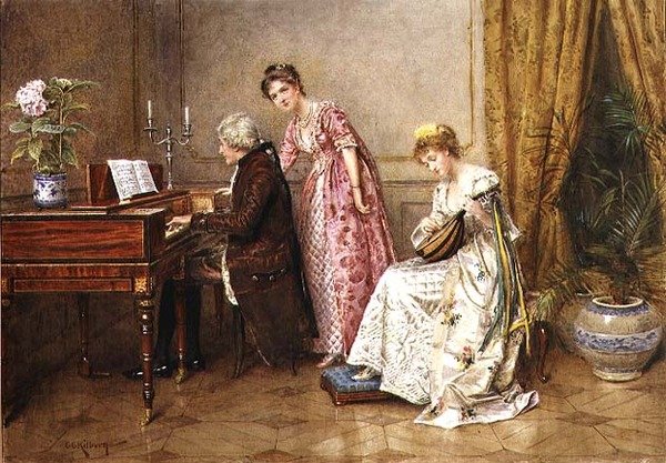 Le trio - George Goodwin Kilburne