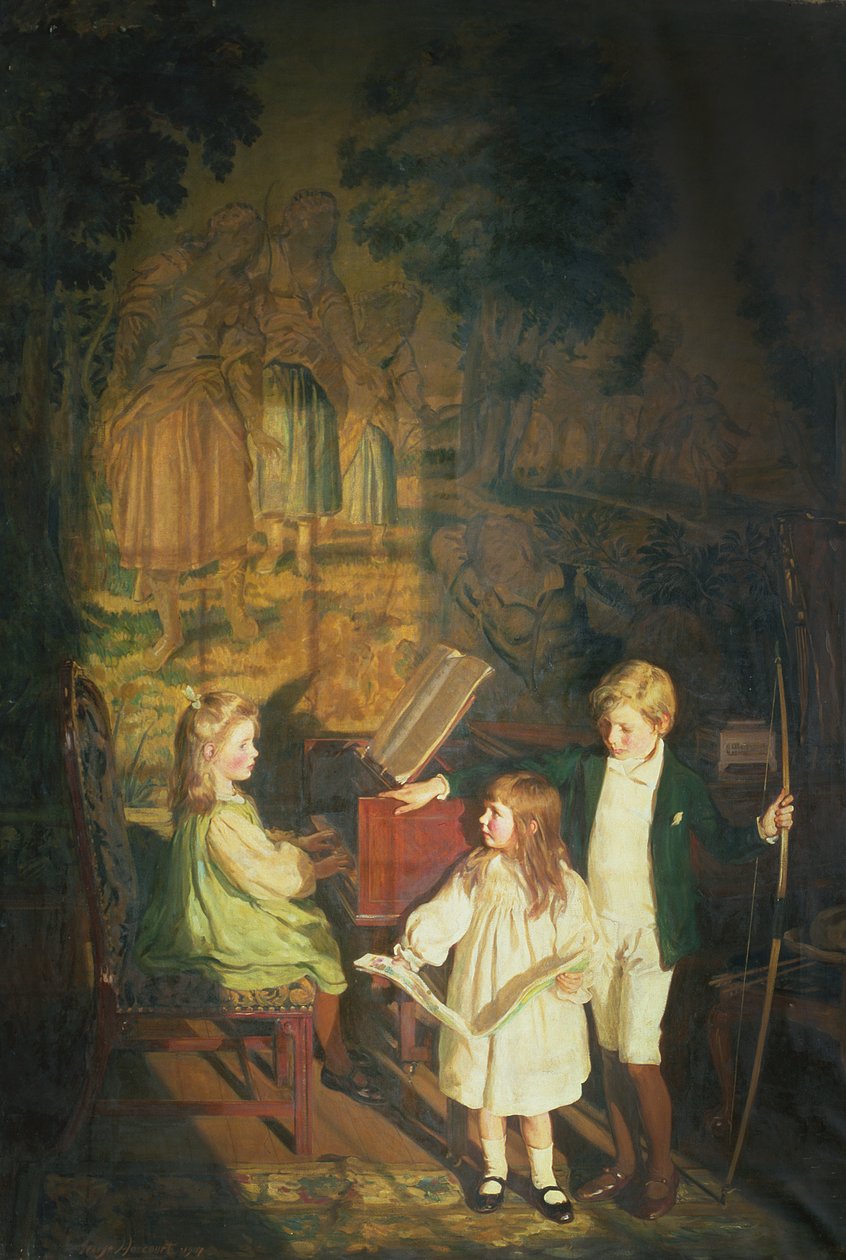Au clavecin : Mes enfants - George Harcourt
