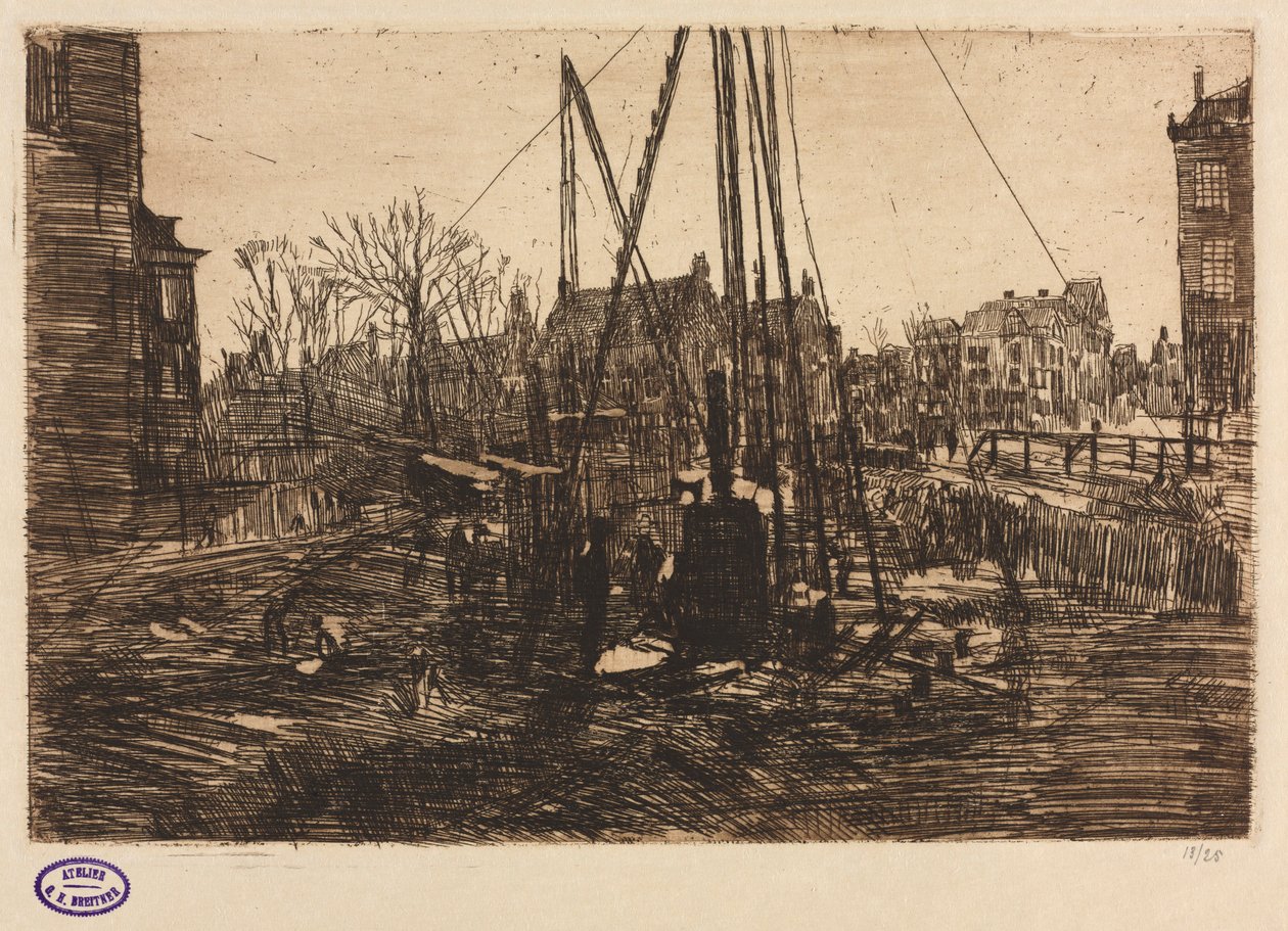 Chantier de construction, Amsterdam - George Hendrik Breitner