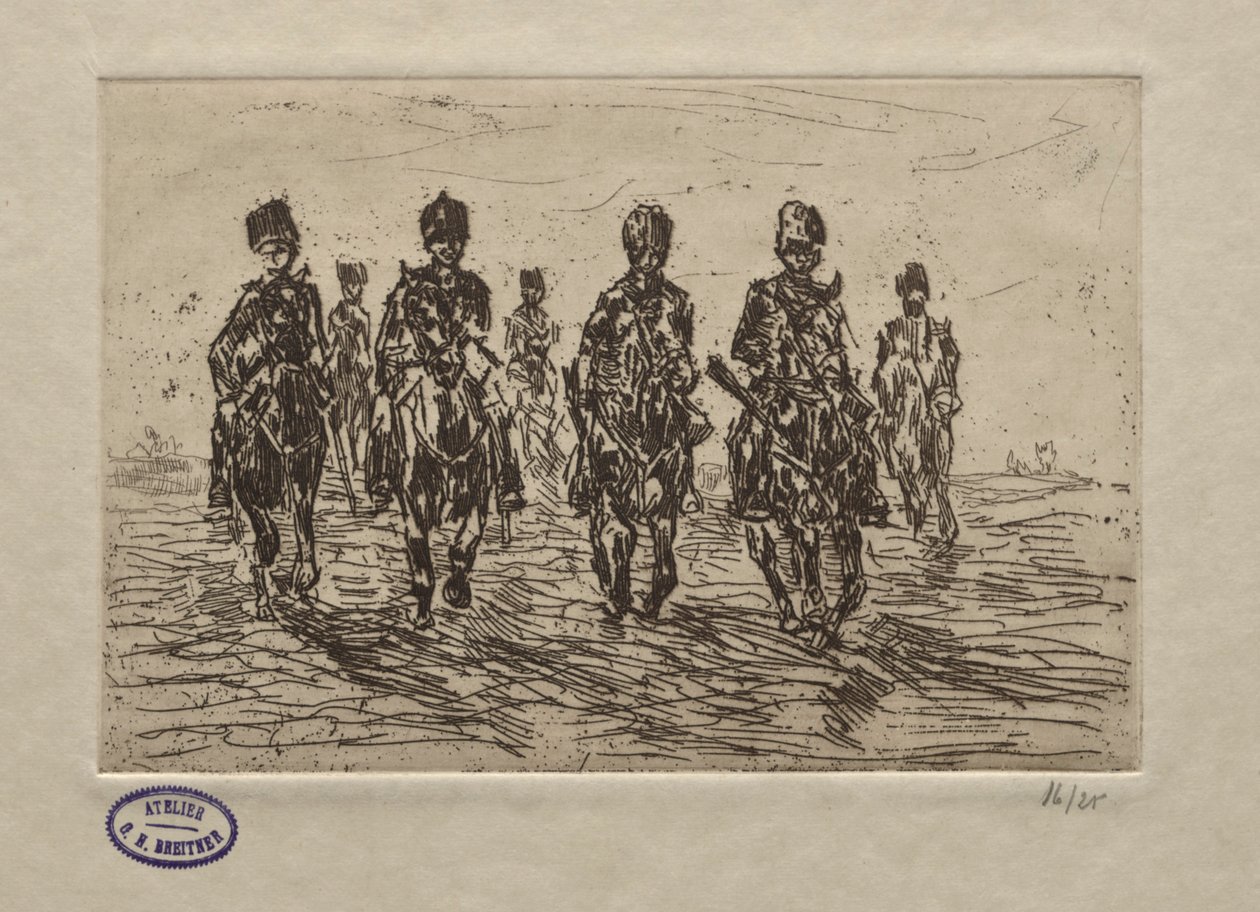 Scène de cavalerie - George Hendrik Breitner