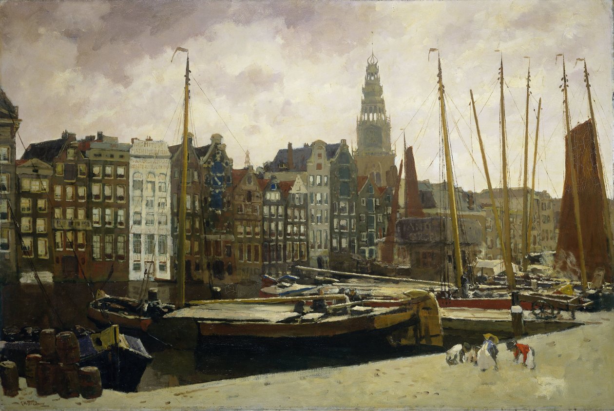 Le Damrak, Amsterdam - George Hendrik Breitner