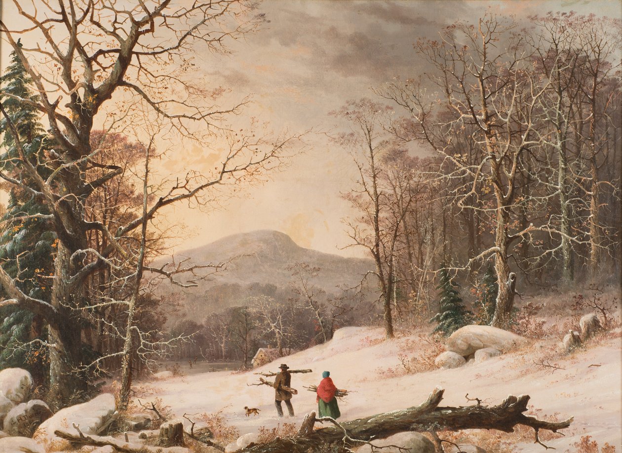 Ramassage de bois, 1859 - George Henry Durrie