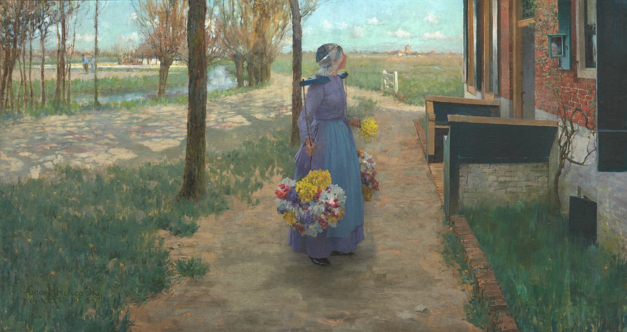 Fleuriste en Hollande, 1887 - George Hitchcock