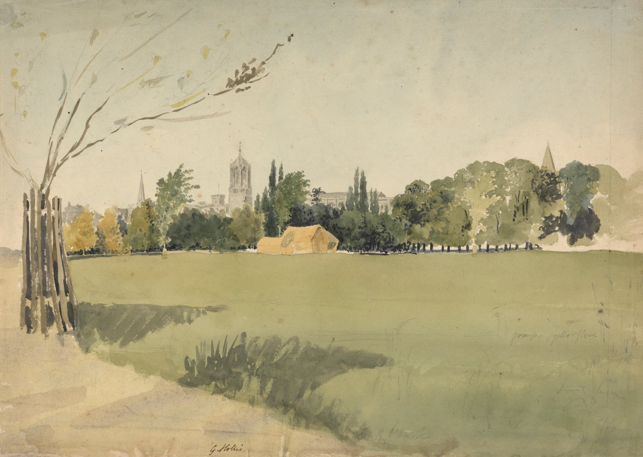 Christ Church depuis les prés - George Hollis