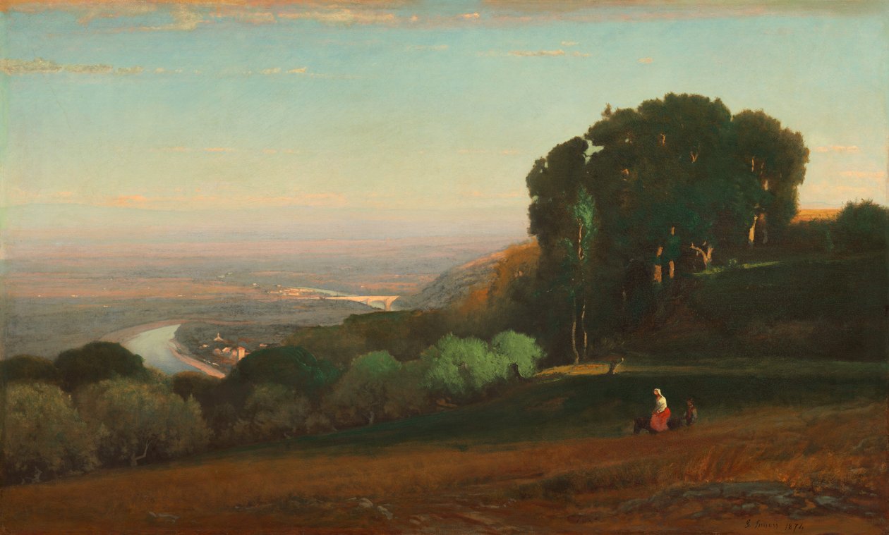 Vue du Tibre près de Pérouse - George Inness