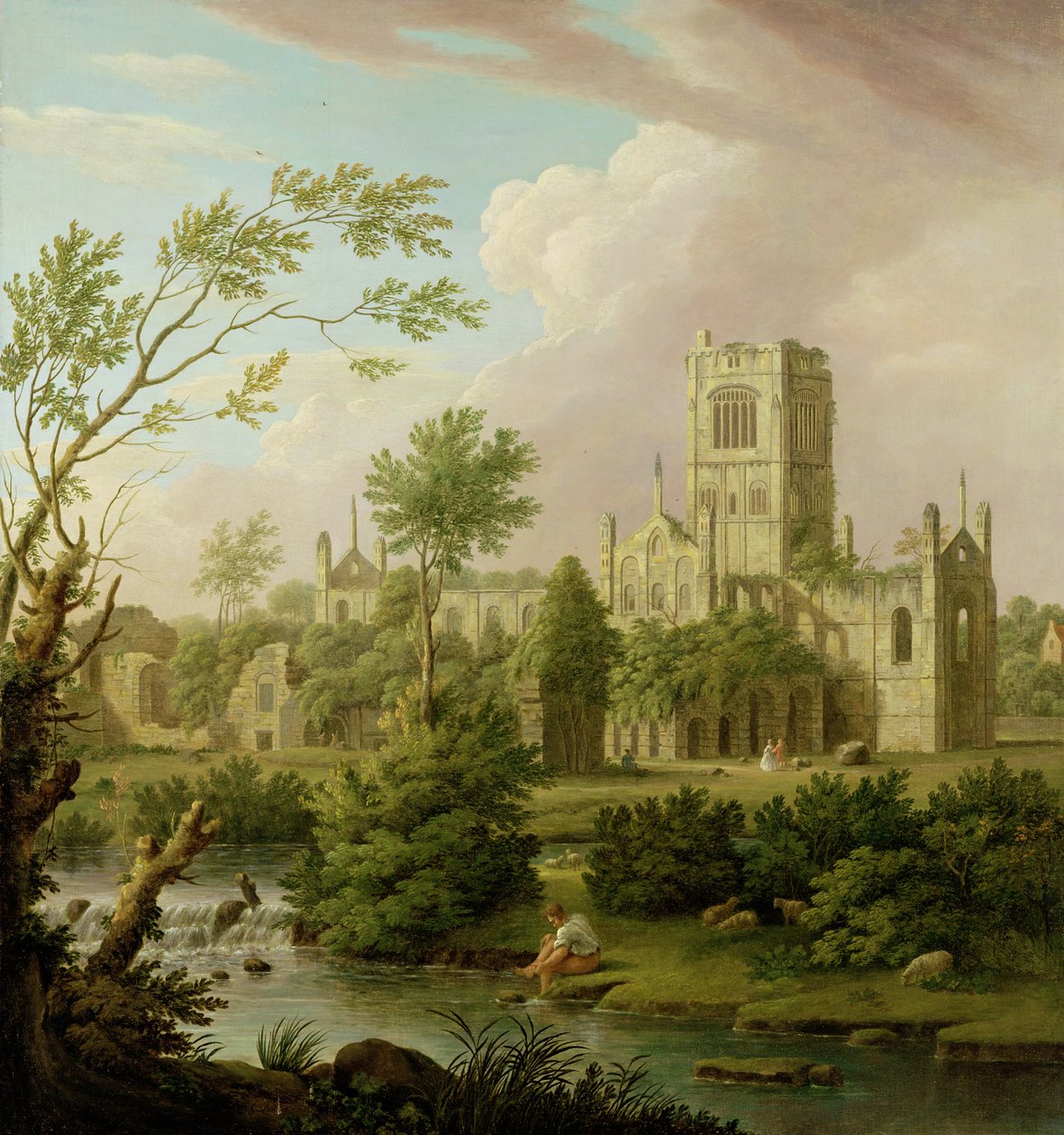 Abbaye de Kirkstall, Yorkshire - George Lambert
