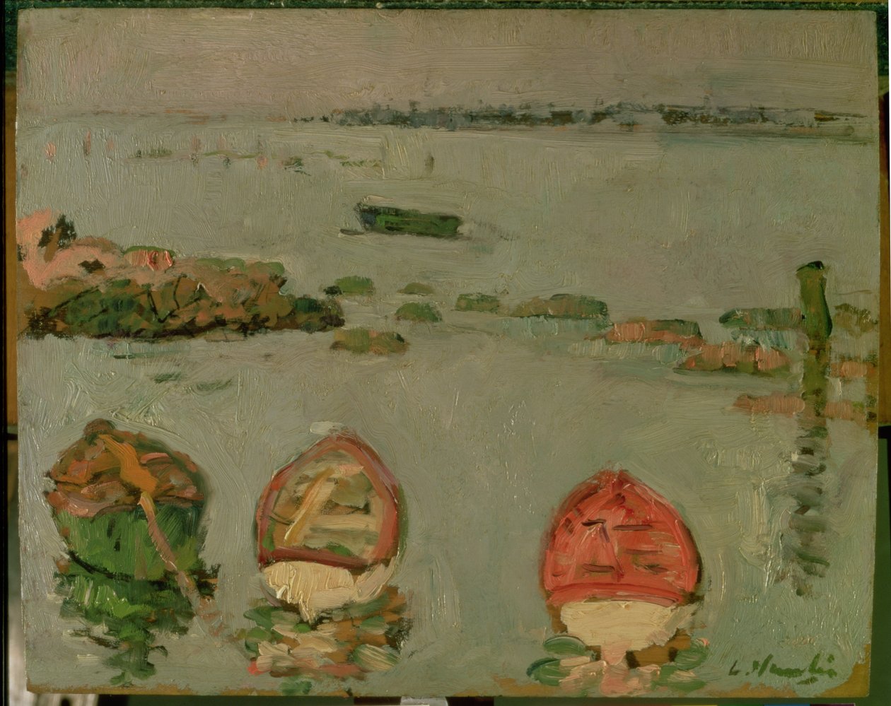 Bateaux, Lower Largo, Fife - George Leslie Hunter