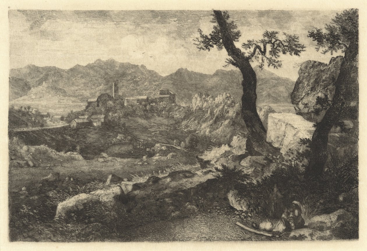 Une vue près de Rome - George Loring Brown