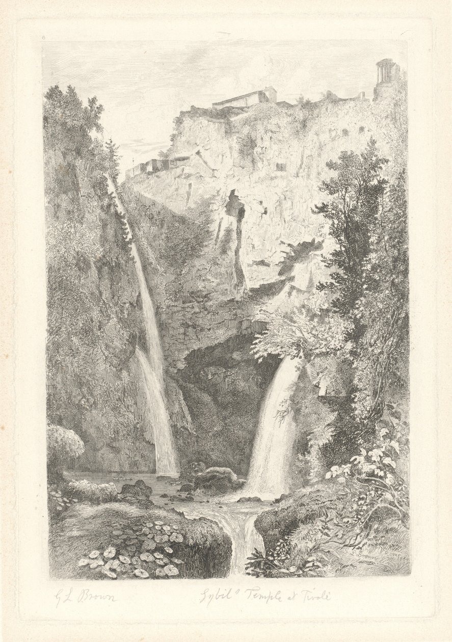 Cascades à Tivoli - George Loring Brown