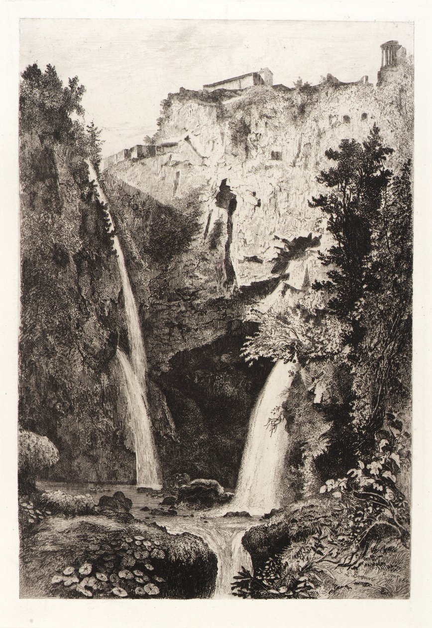Les chutes de Tivoli - George Loring Brown