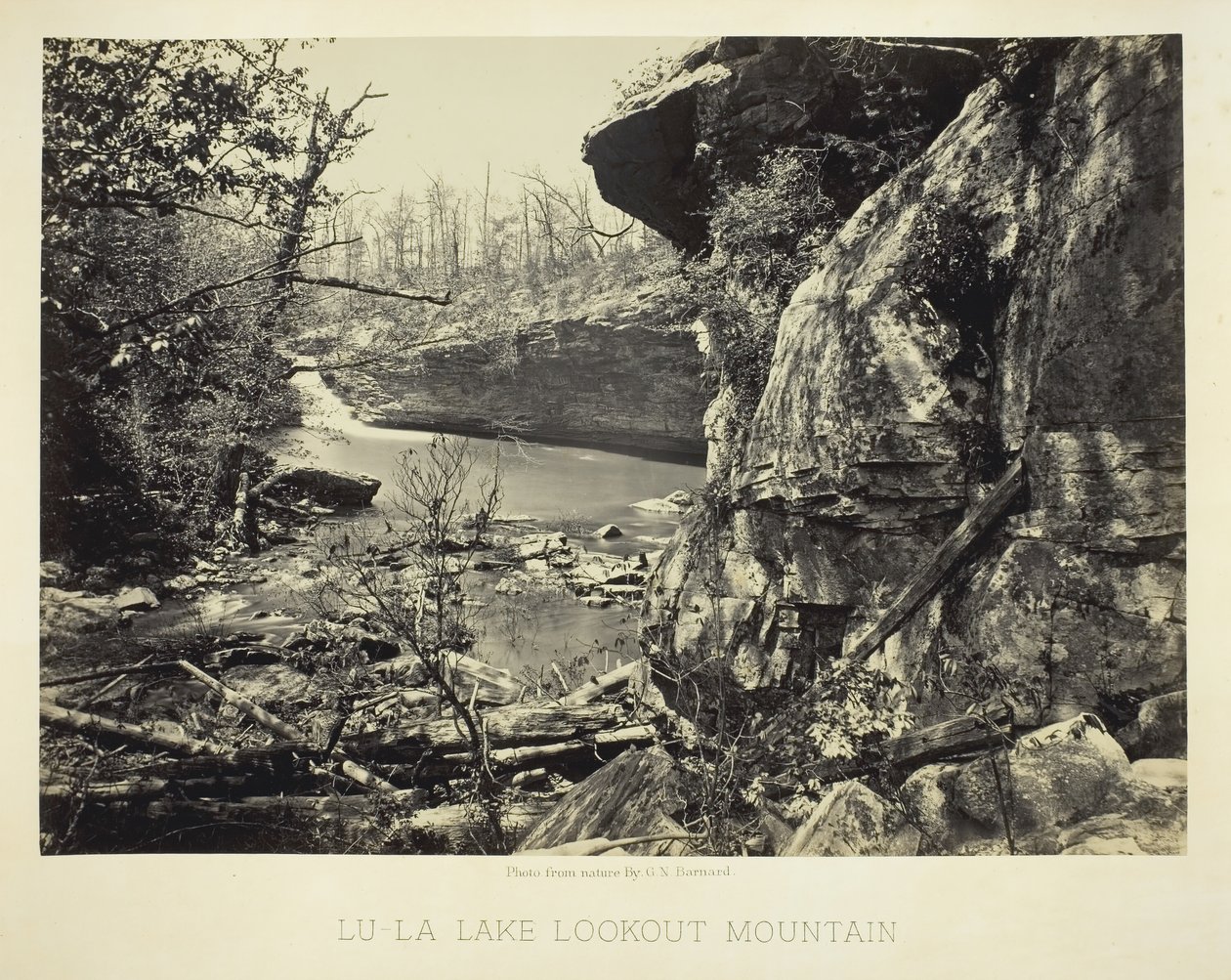 Lu-La Lake Lookout Mountain, 1864-1866 - George N. Barnard