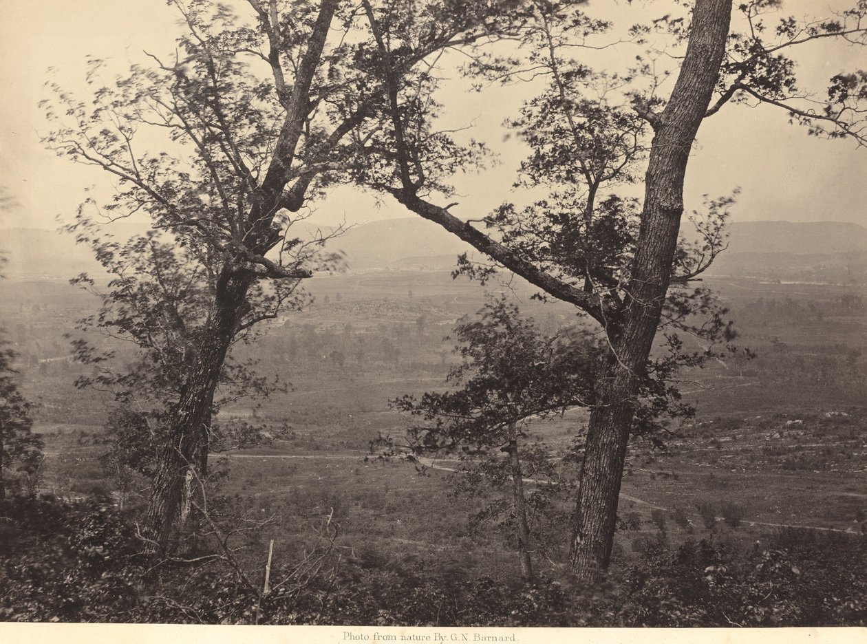 Orchard Knob depuis Mission Ridge - George N. Barnard