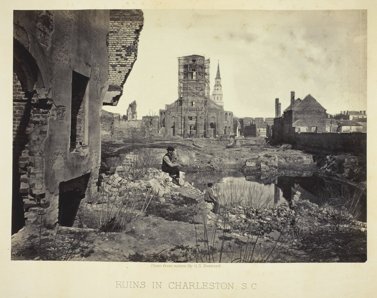 Ruines à Charleston, S.C. - George N. Barnard