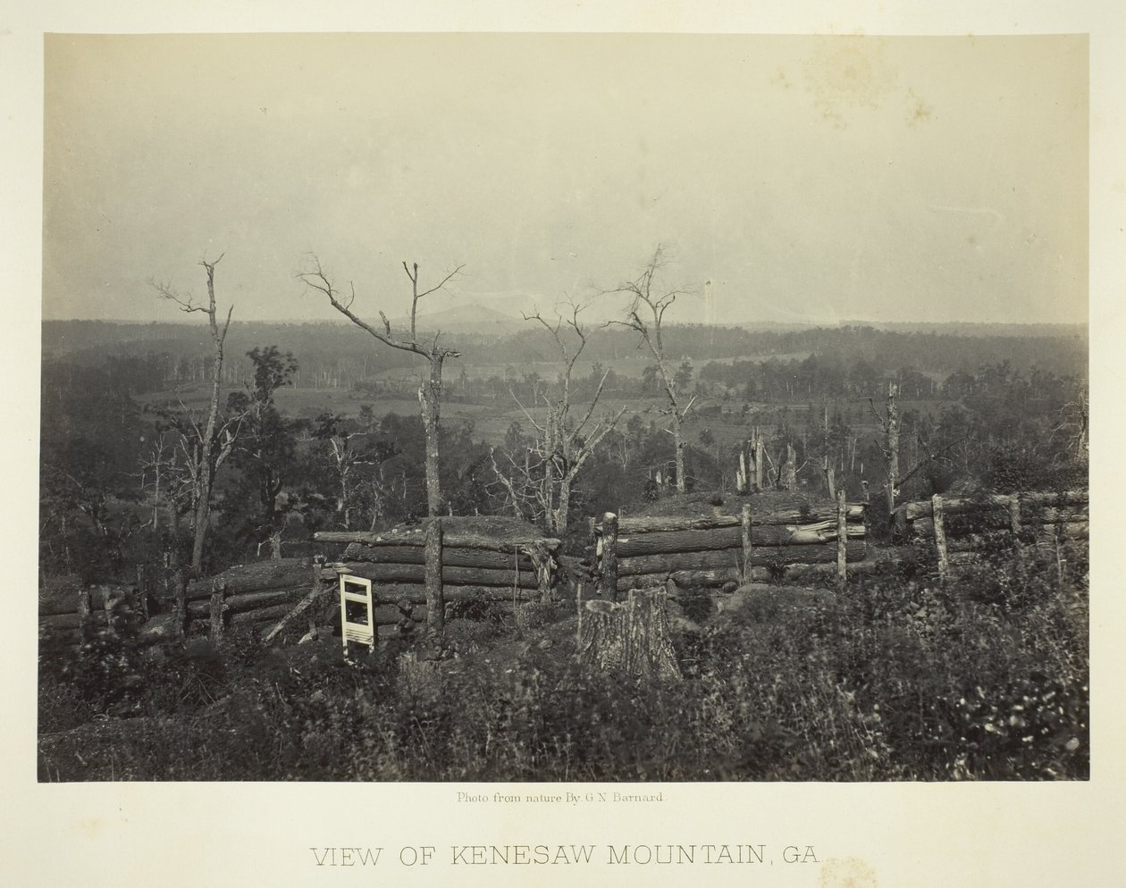 Vue de Kenesaw Mountain, Ga. - George N. Barnard
