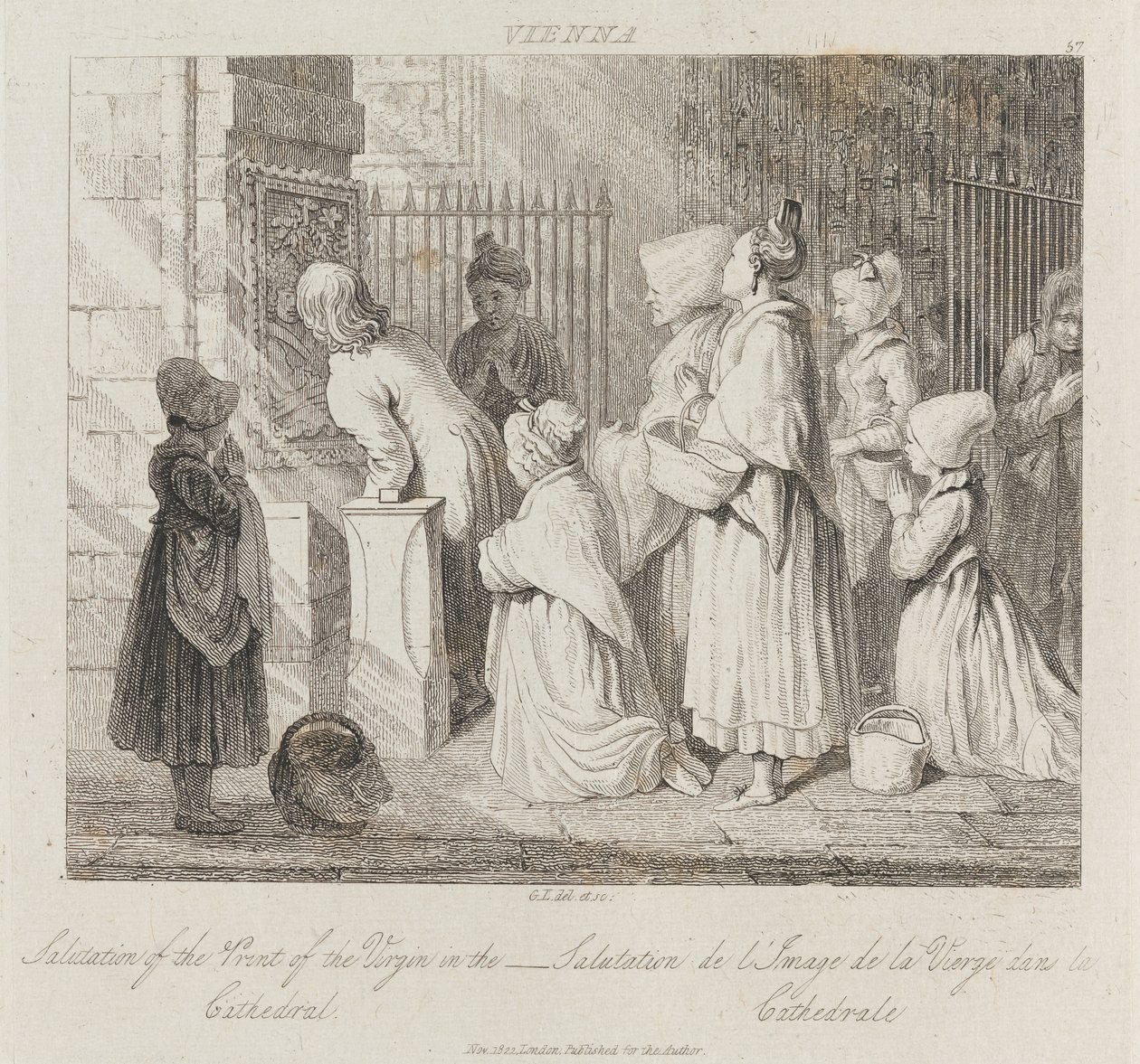 Vierge saluant, Vienne, vers 1821 - George Robert Lewis