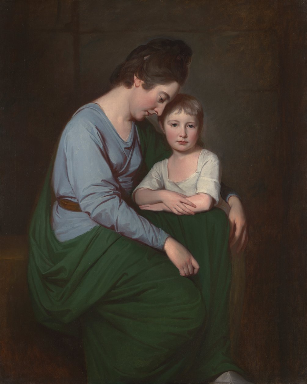 Anne Wilson et sa fille, Sybill - George Romney