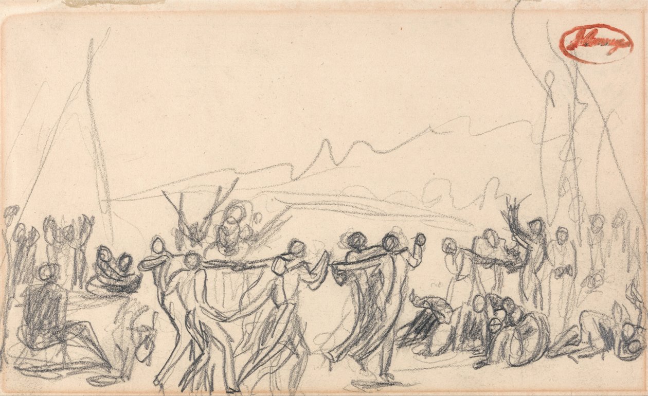 Scène de bacchanales (peut-être antédiluvienne) - George Romney