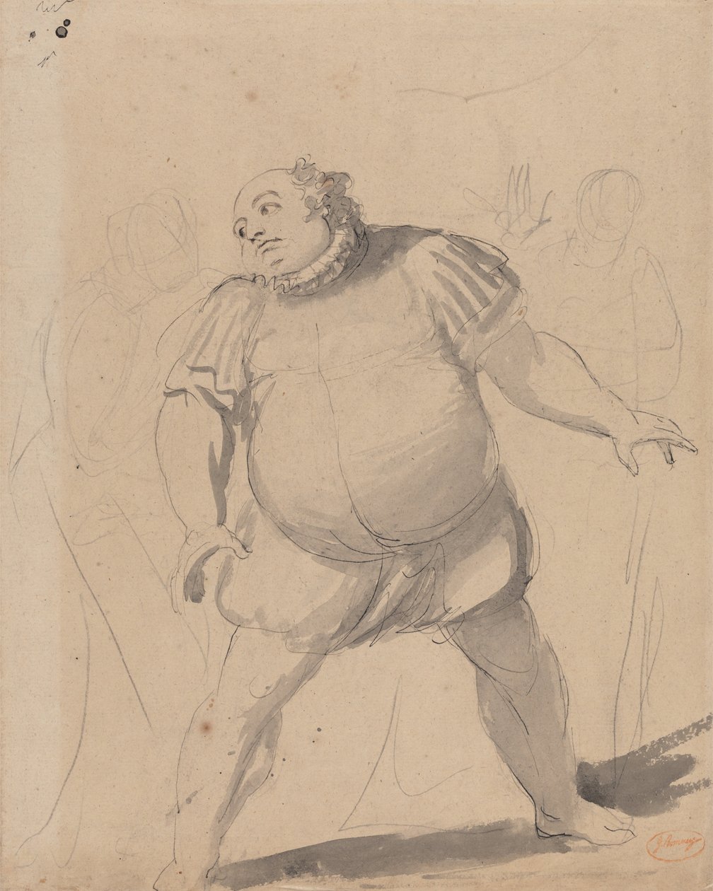 John Henderson dans le rôle de Falstaff - George Romney