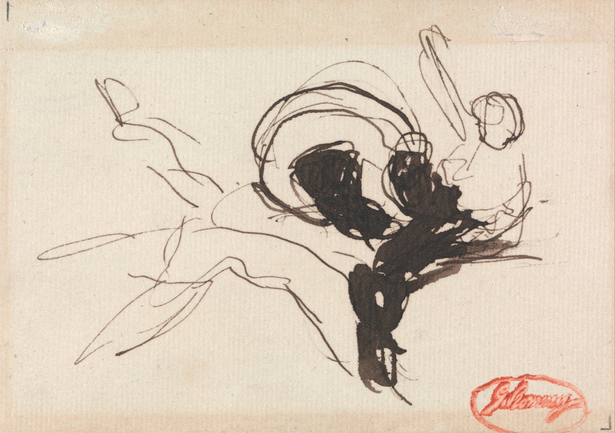 Possiblement une scène de combat - George Romney