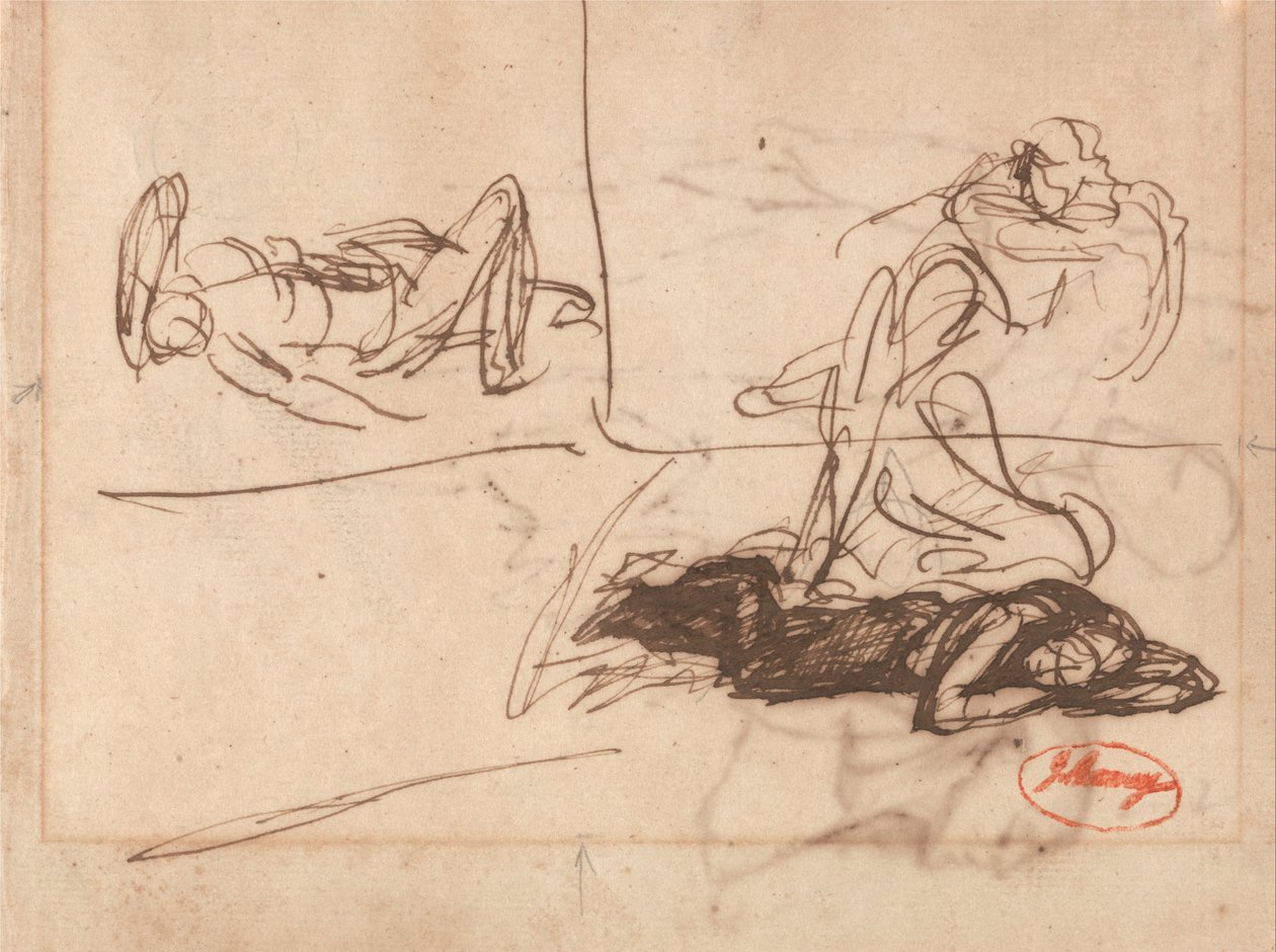 Figures couchées - George Romney