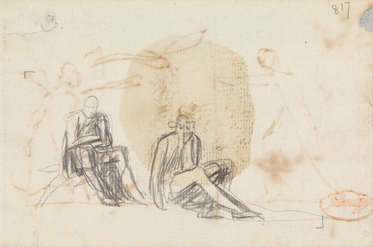 Étude de deux figures assises - George Romney