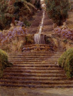La Cascade, Villa Cicogna - George Samuel Elgood