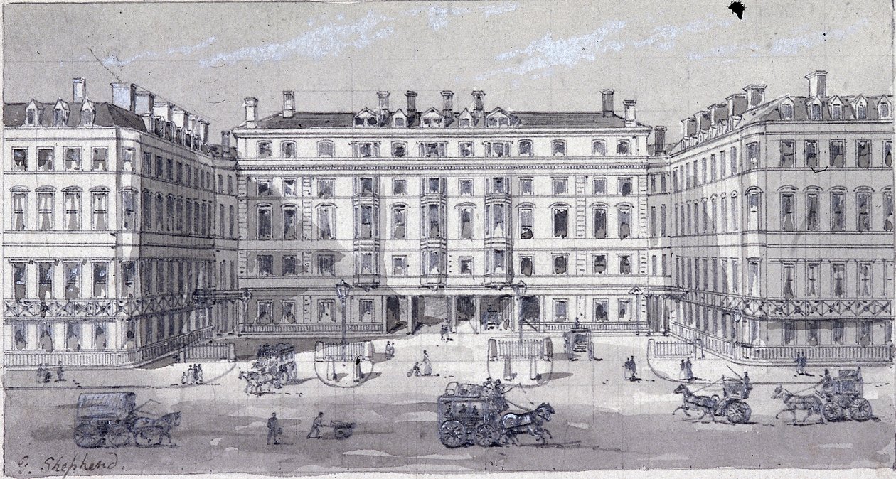 Gare de Euston Square, Londres, vers 1838 - George Sidney Shepherd