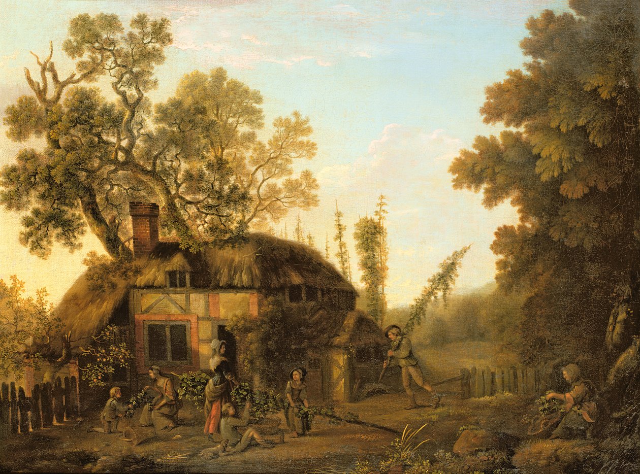 Cueillette du houblon, vers 1760 - George Smith