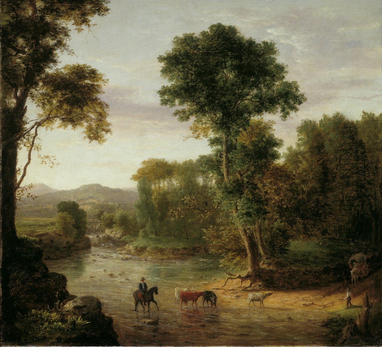 Traversée du gué - George Snr. Inness
