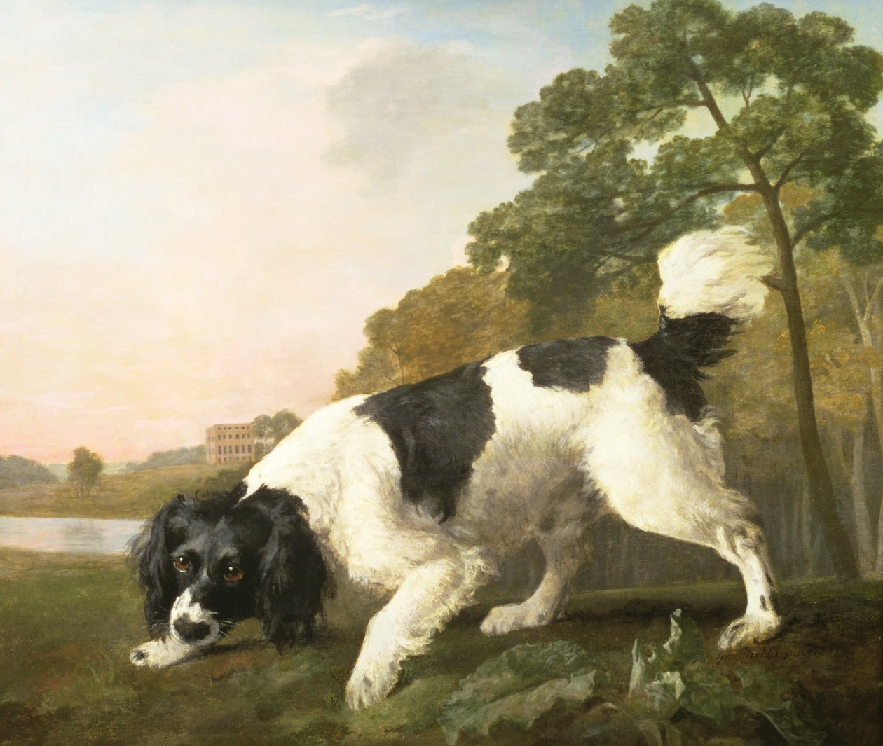 Un épagneul dans un paysage, 1771 - George Stubbs