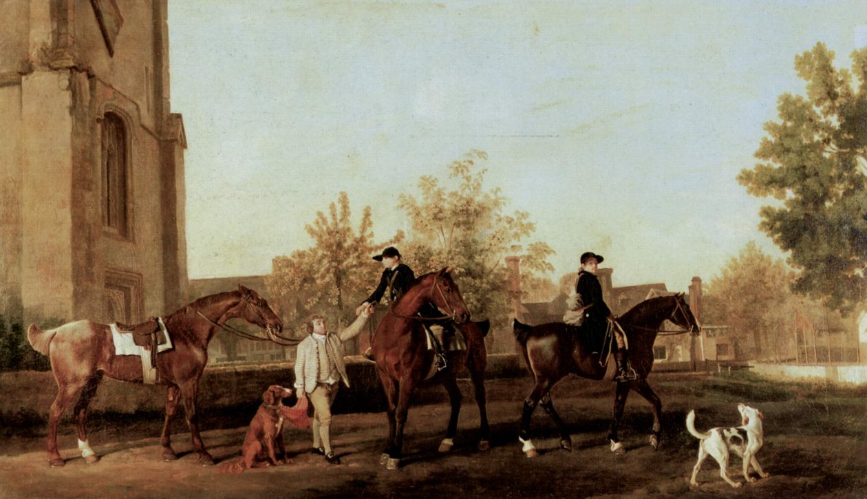 Les chasseurs quittent Southill - George Stubbs