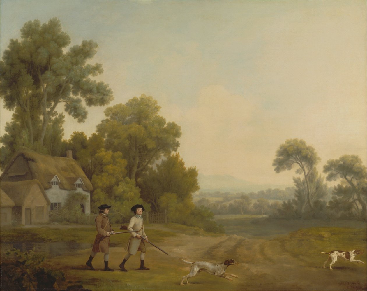Deux messieurs qui partent en fusillade - George Stubbs