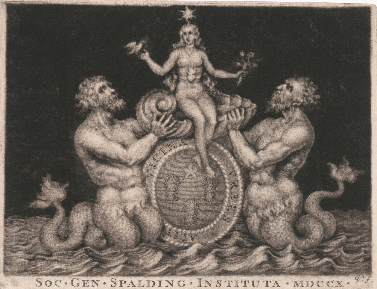 Ex-libris : La société des gentlemen de Spalding - George Vertue