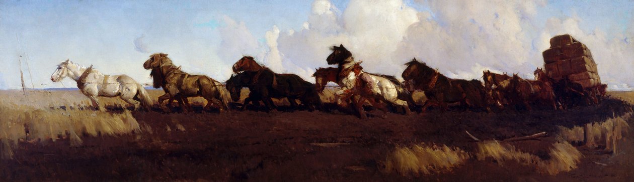 À travers les plaines de terre noire - George Washington Lambert