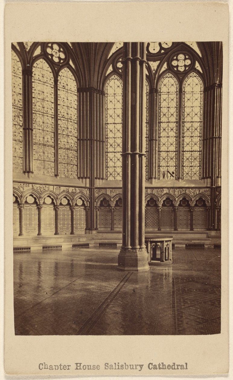 Salle du Chapitre. Cathédrale de Salisbury. - George Washington Wilson