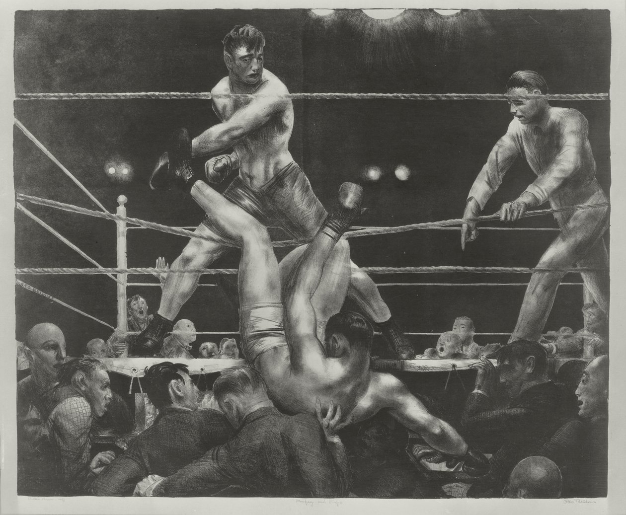 Dempsey et Firpo - George Wesley Bellows