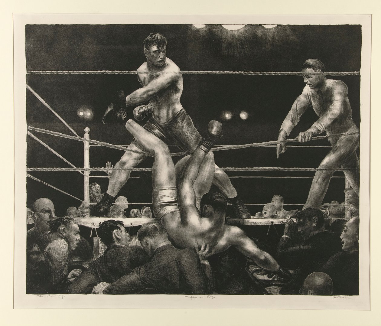Dempsey et Firpo - George Wesley Bellows
