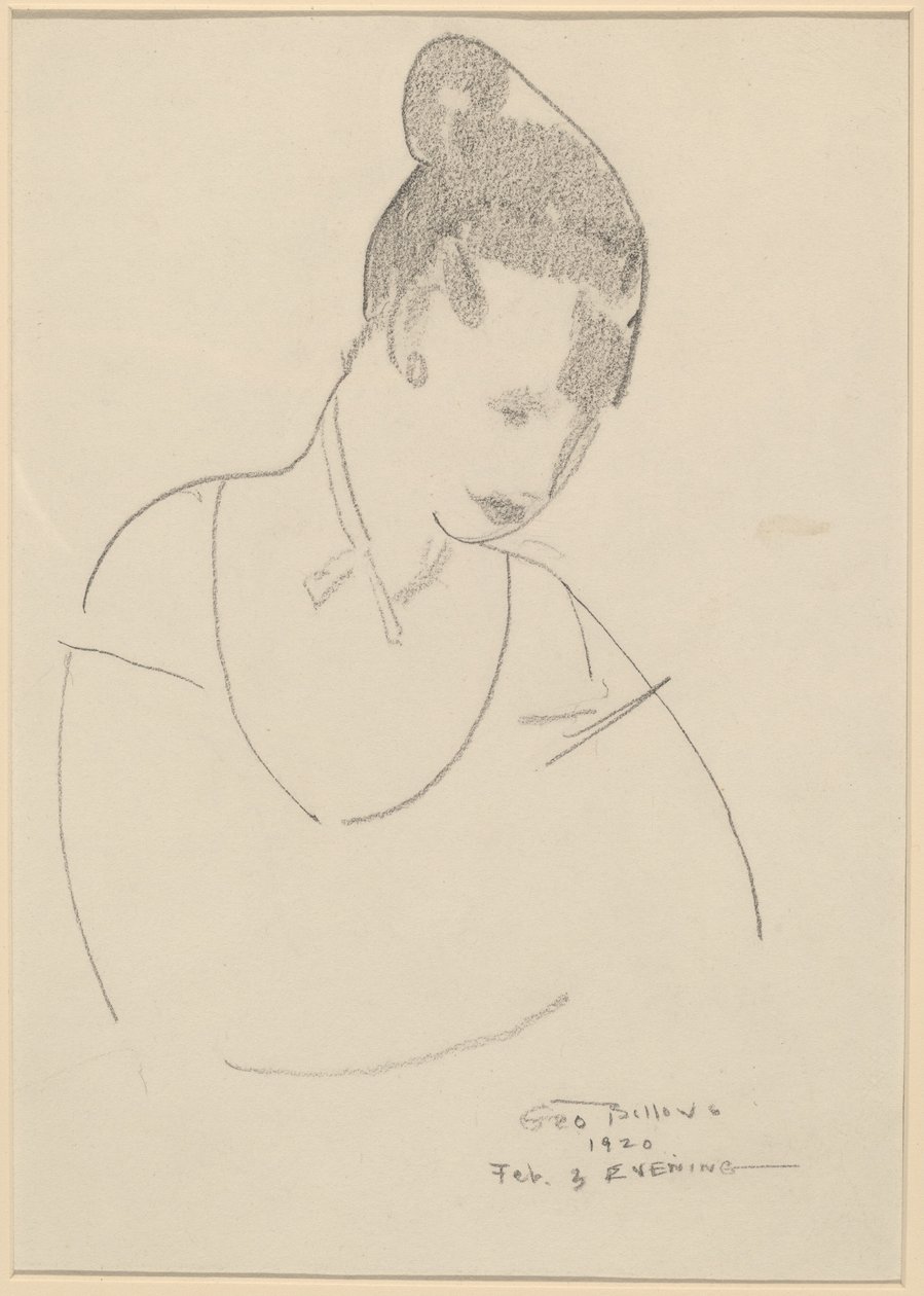 Elsie Speicher [verso], 1920 - George Wesley Bellows